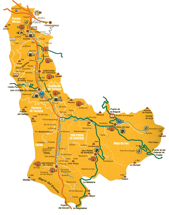 Plano de las Villas Pasiegas